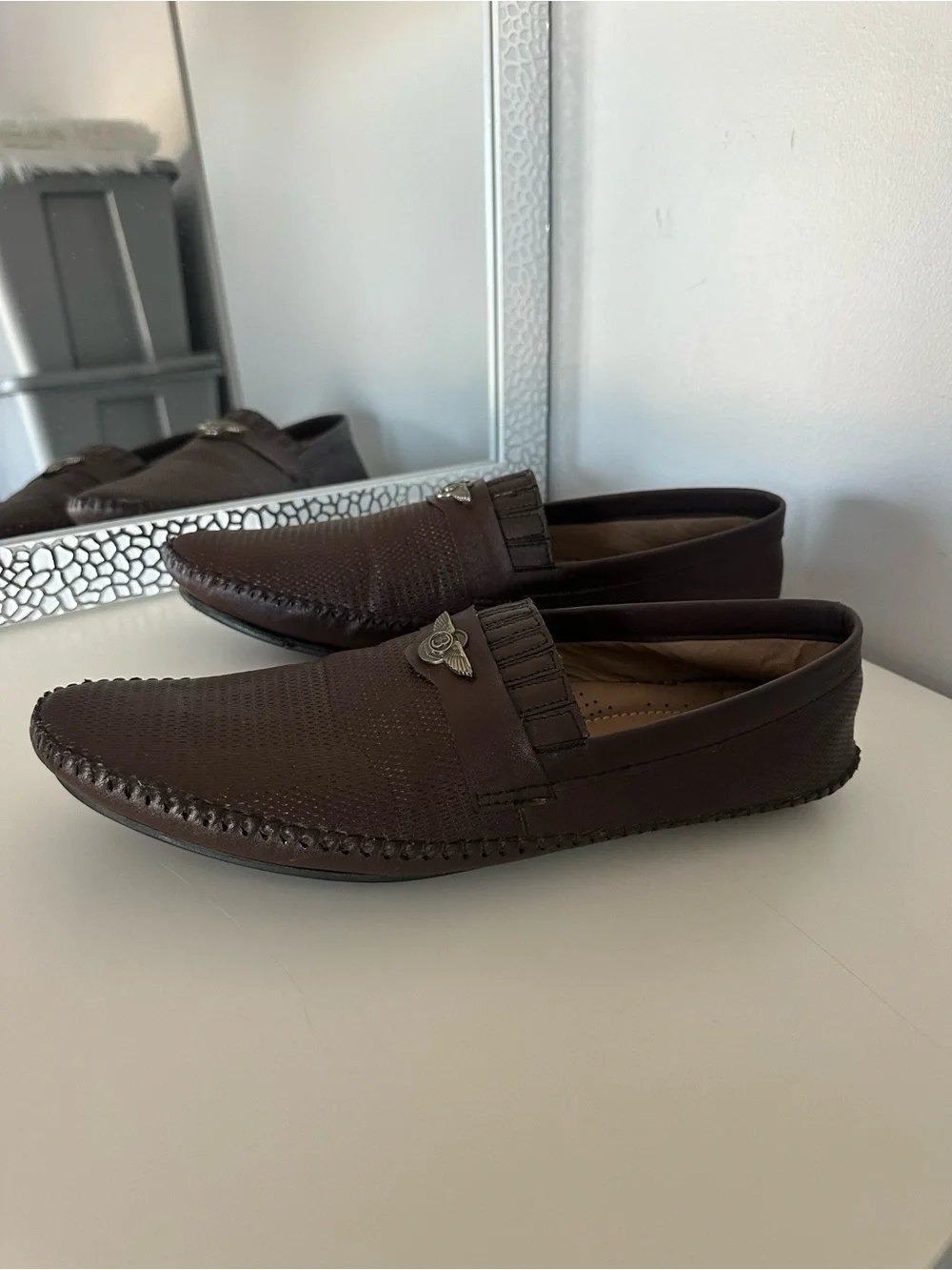 Solé Men's Brown Slip-On Loafers - Classic Driving Moccasins Sz 9.5